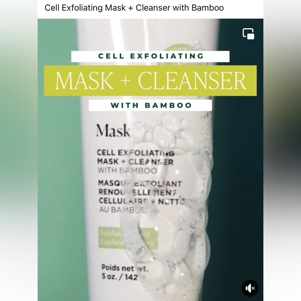 Cell Exfoliating Mask + Cleanser with Bamboo by Arbonne